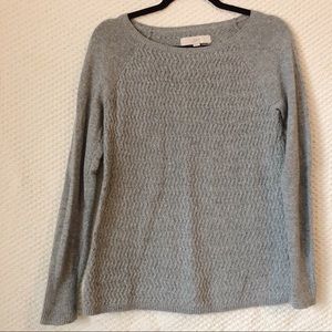 LOFT gray sweater